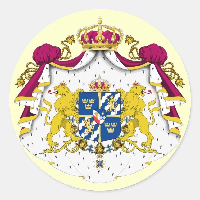 Sweden Coat of Arms Sticker (Front)