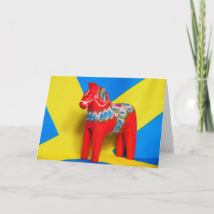 Sweden Dala Horse Card