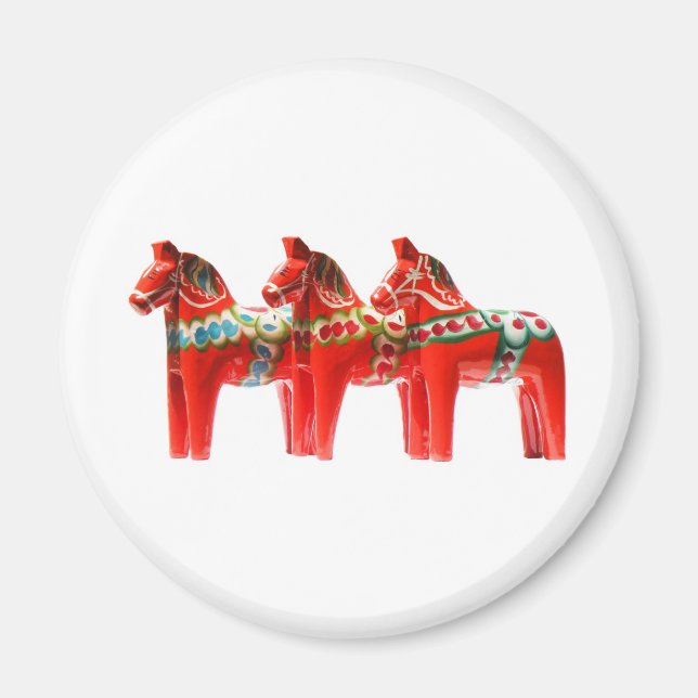 Sweden Dala Horse Magnet (Front)