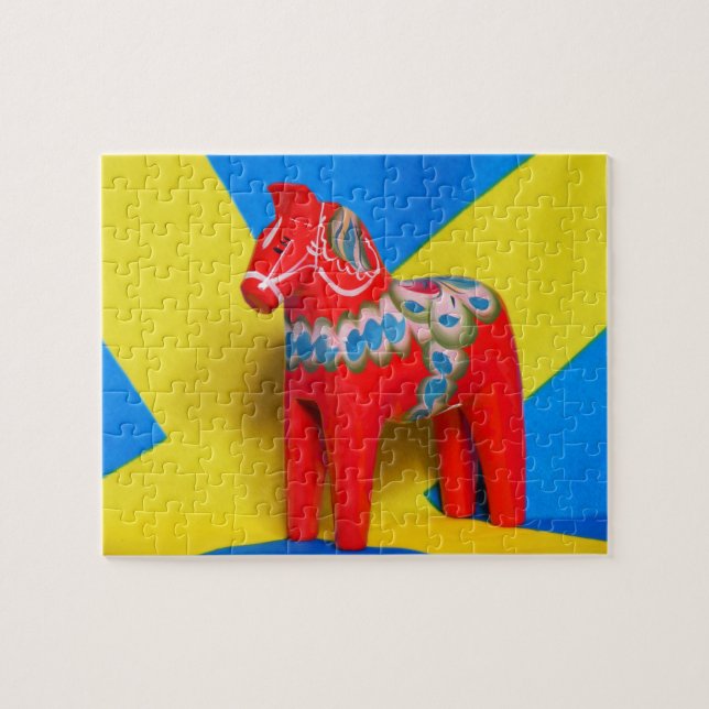 Sweden Dala Horse puzzle (Horizontal)