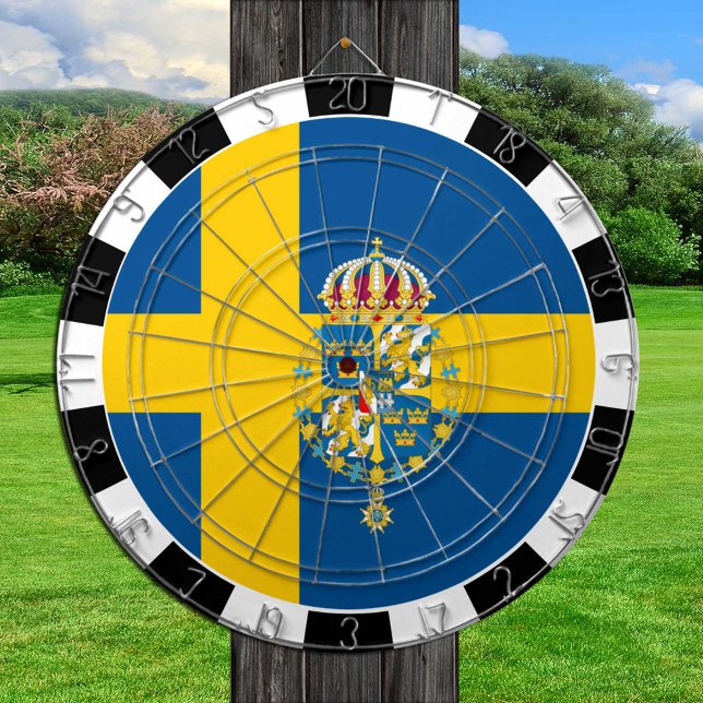 Sweden Dartboard, game board, Swedish Flag Dartboard (Creator Uploaded)