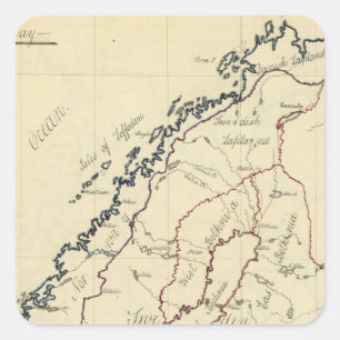 Sweden, Denmark, Norway 2 Square Sticker