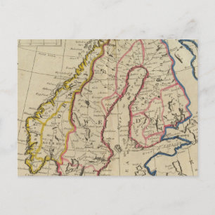 Sweden, Denmark, Norway and Finland 2 Postcard