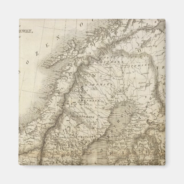 Sweden, Denmark, Norway Magnet (Front)