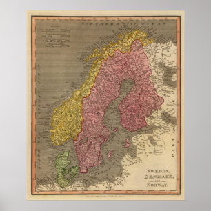 Sweden, Denmark, Norway Poster