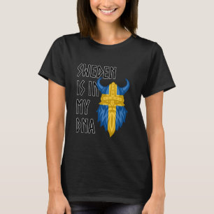 Sweden DNA Swedish Flag Viking Gifts Scandinavia T-Shirt