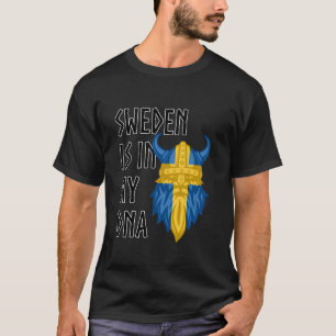 Sweden DNA Swedish Flag Viking Gifts Scandinavia T-Shirt