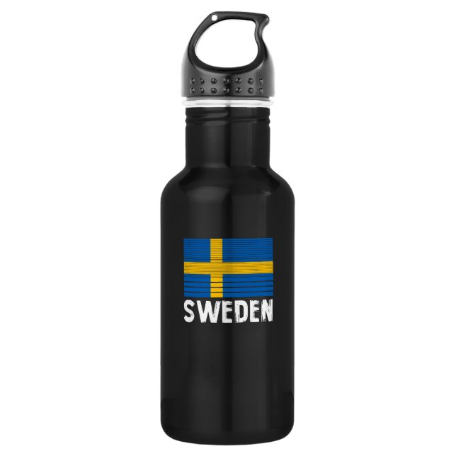 Sweden Flag 532 Ml Water Bottle (Front)