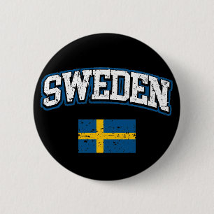 Sweden Flag 6 Cm Round Badge