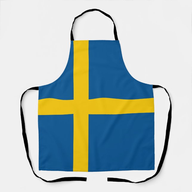 Sweden Flag Apron (Front)