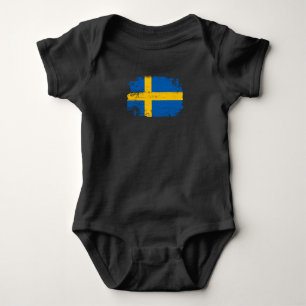 Sweden Flag Baby Bodysuit