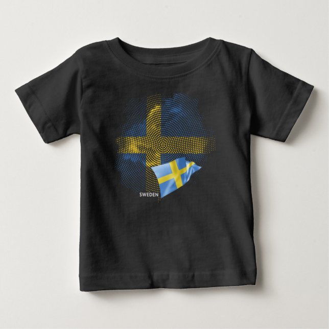 Sweden flag baby T-Shirt (Front)
