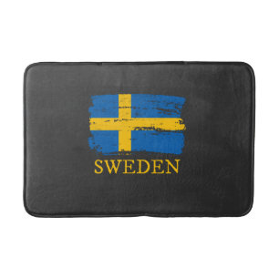 Sweden Flag Bath Mat