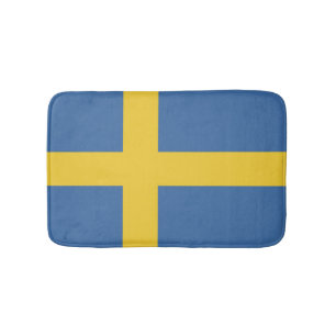 Sweden flag bath mat