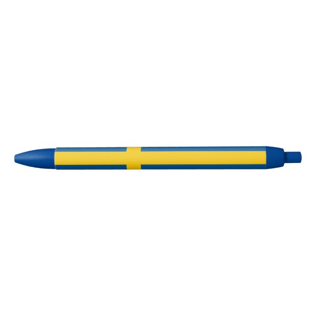 Sweden Flag Black Ink Pen (Front)