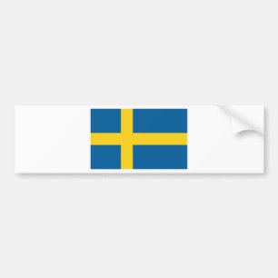 Sweden flag bumper sticker