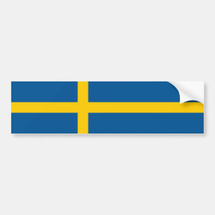 Sweden Flag Bumper Sticker