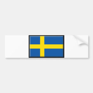 Sweden Flag Bumper Sticker