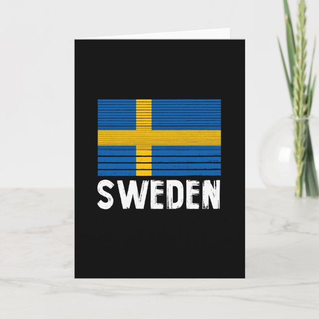 Sweden Flag Card (Front)