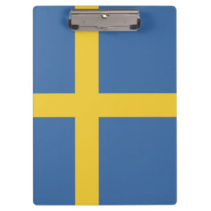 Sweden flag clipboard