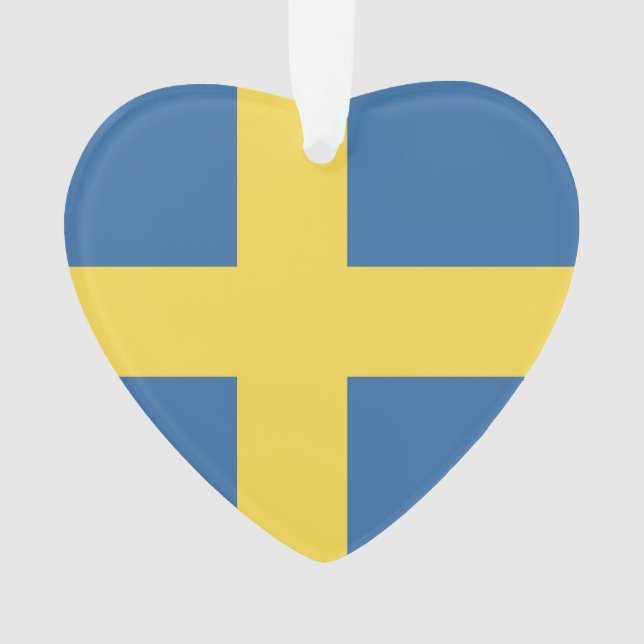 Sweden Flag Emblem Ornament (Front)