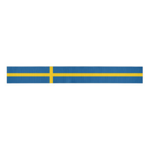 Sweden Flag Grosgrain Ribbon