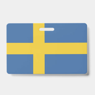 Sweden flag ID badge