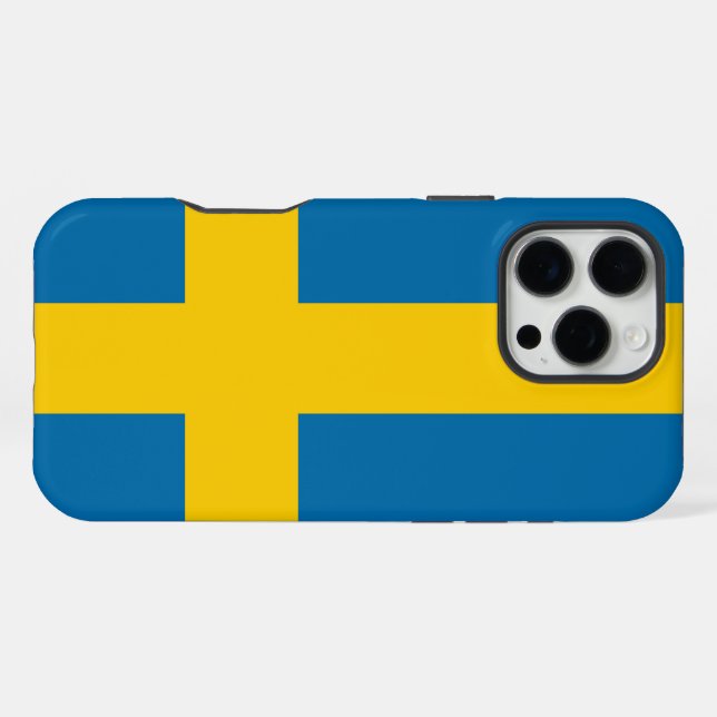 Sweden Flag iPhone Case (Back Horizontal)