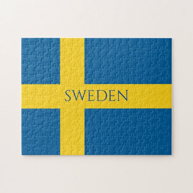 sweden flag jigsaw puzzle (Horizontal)