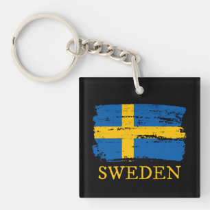 Sweden Flag Key Ring
