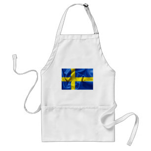 Sweden Flag Kitchen Apron