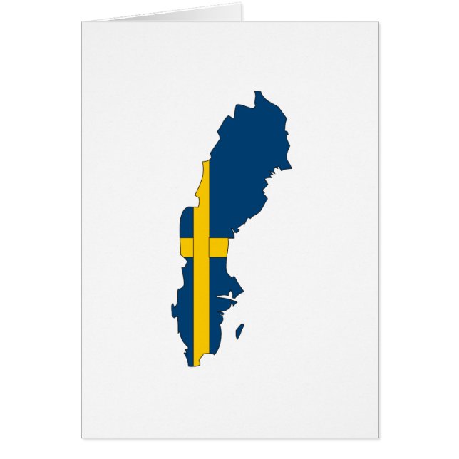 Sweden flag map (Front)