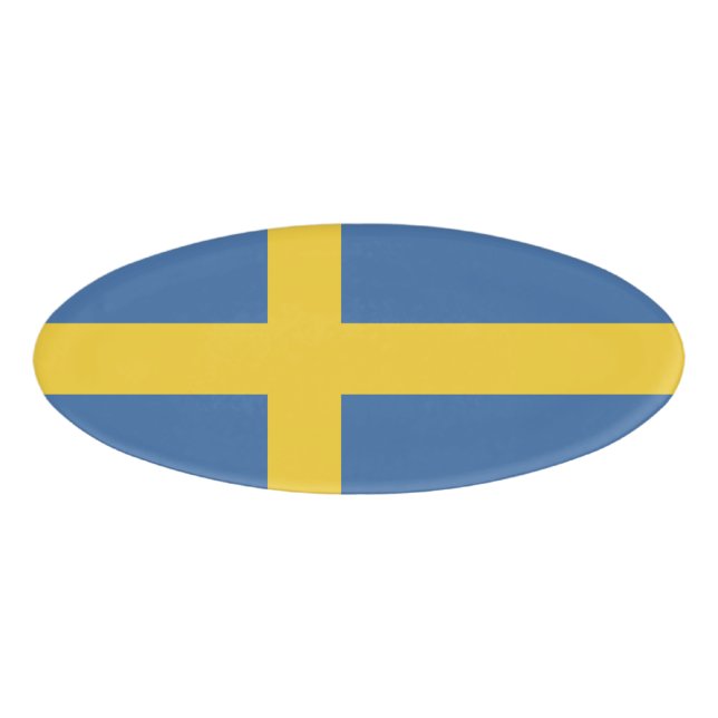 Sweden flag name tag (Front)