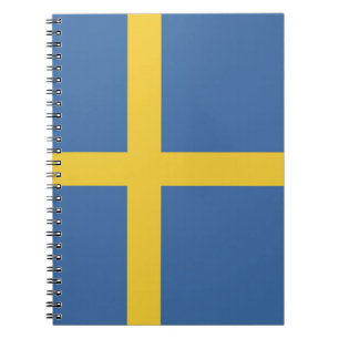 Sweden flag notebook