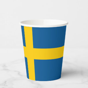Sweden Flag Paper Cups