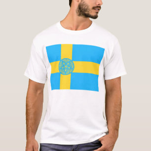 Sweden Flag Pentagram T-Shirt