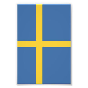 Sweden flag photo print