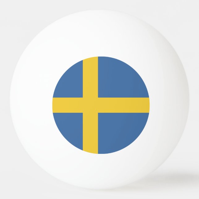 Sweden flag ping pong ball (Front)