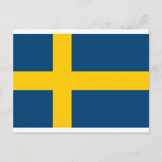 Sweden Flag Postcard