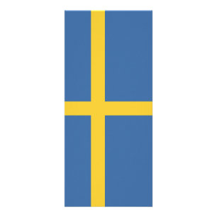 Sweden flag rack card