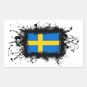 Sweden Flag Rectangular Sticker