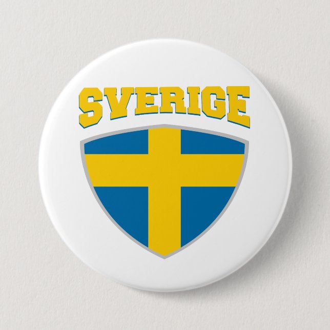Sweden Flag Shield Badge (Front)