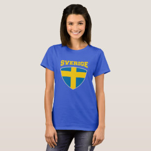 Sweden Flag Shield T-Shirt