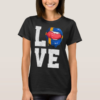 Sweden Flag Soccer Fan Love Swede T Shirt