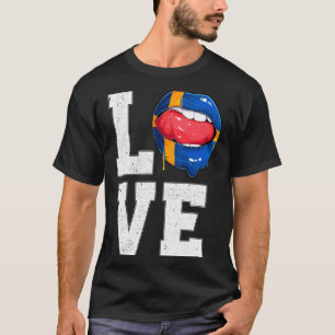 Sweden Flag Soccer Fan Love Swede T Shirt