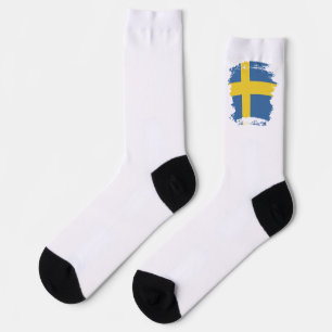 Sweden flag socks