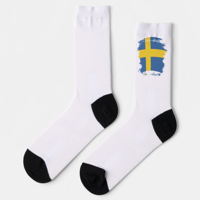 Sweden flag socks (Left)