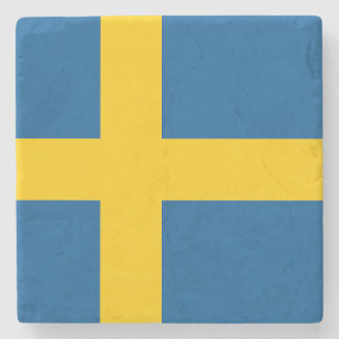 Sweden Flag Stone Coaster