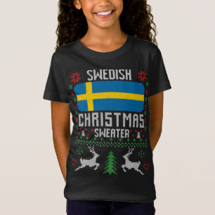 Sweden Flag Swedish Christmas Sweater