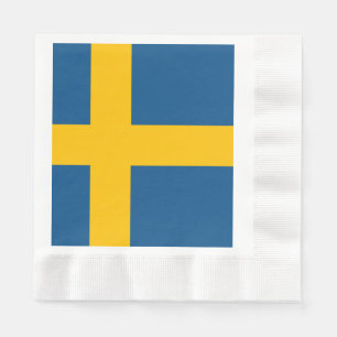 Sweden flag Swedish Napkin